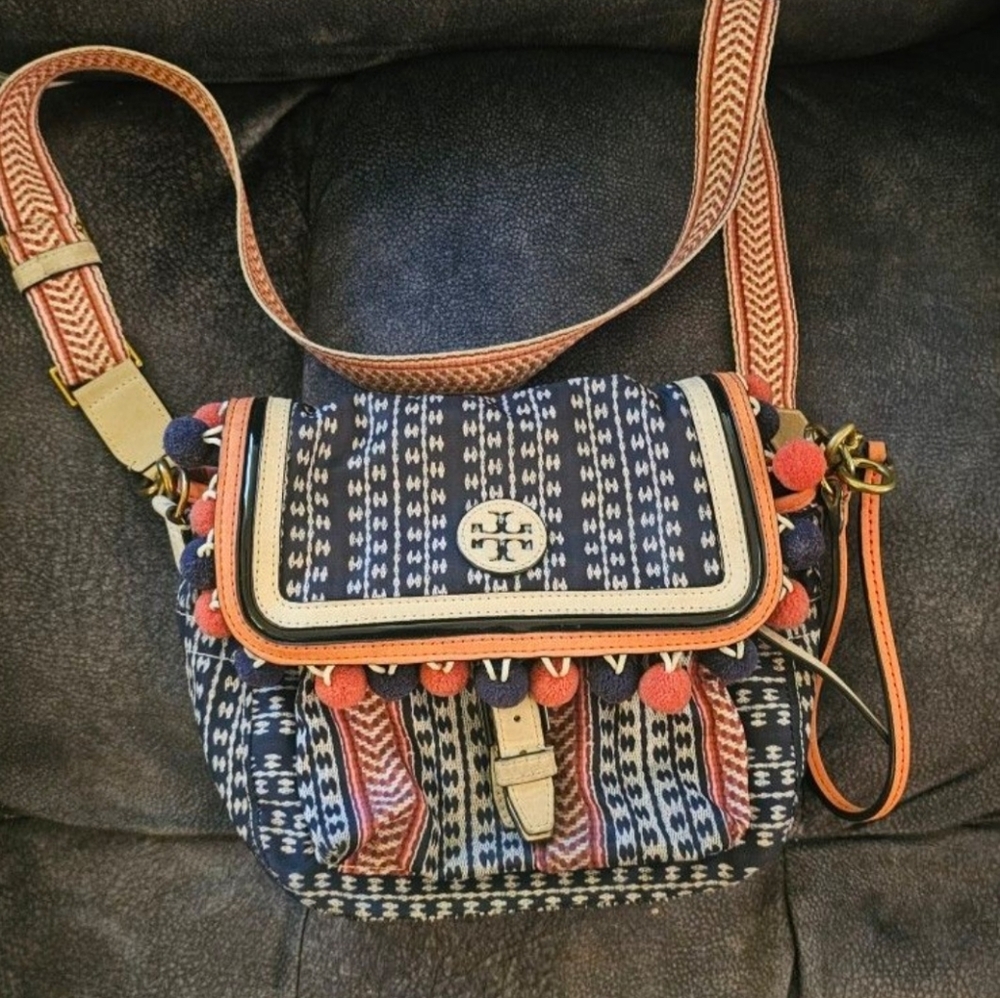Tory Burch Scout Pom Pom Bag